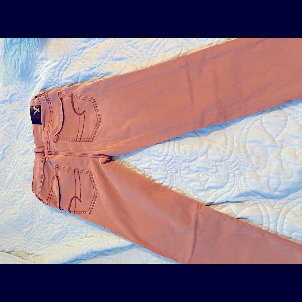 American Eagle size 0 jeggings pink